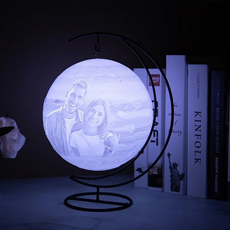 Personalized 3D Photo/Text LED Moon Night Lights