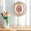 >Upgrade Size<DIY Diamond Painting Double-sided Rotatable Mandala Hanging Wind Chime Suncatcher Hanging Kit
