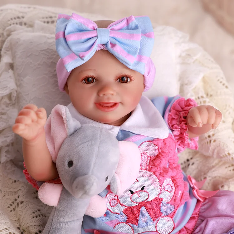[Year Lowest Price]Babeside Smiling Reborn Baby Sunny&nbsp;17'' Little Infant Girl Healing of the Heart