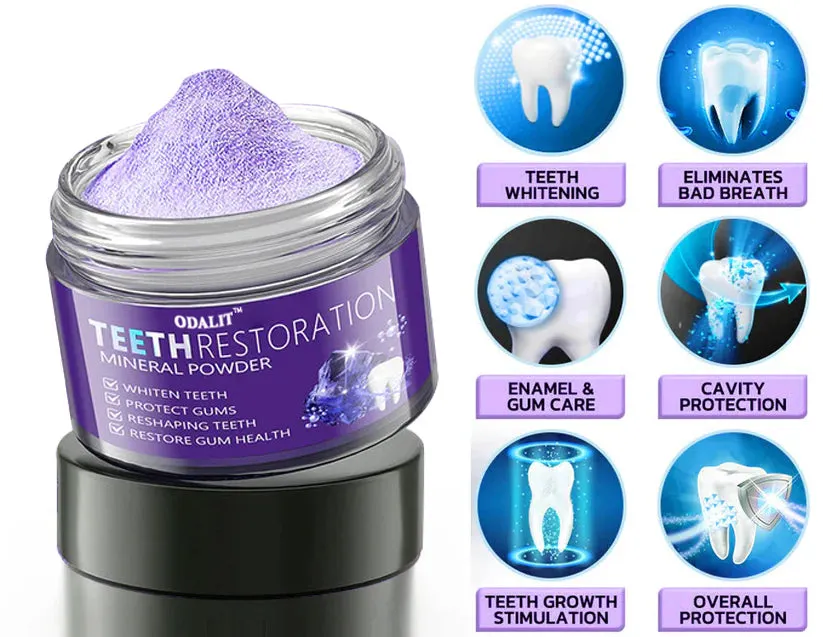 ODALIT&trade; TeethRestoration Mineral Powder🦷Obtain American Dental Association (ADA) Certification (Treats periodontitis and mouth ulcers, prevents tooth loss, and repairs gum recession）