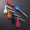 Protable Key Fold Knife Pocket Mini Knife Key Chain Knife Peeler Camping Key Ring Knife Tool