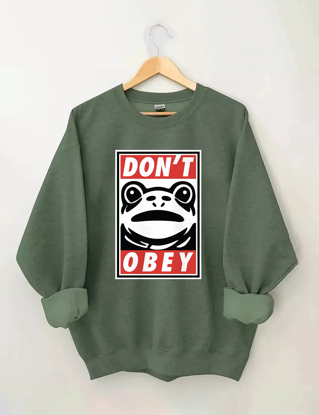 Portland Frog Demands That You Don't Obey Sweatshirt