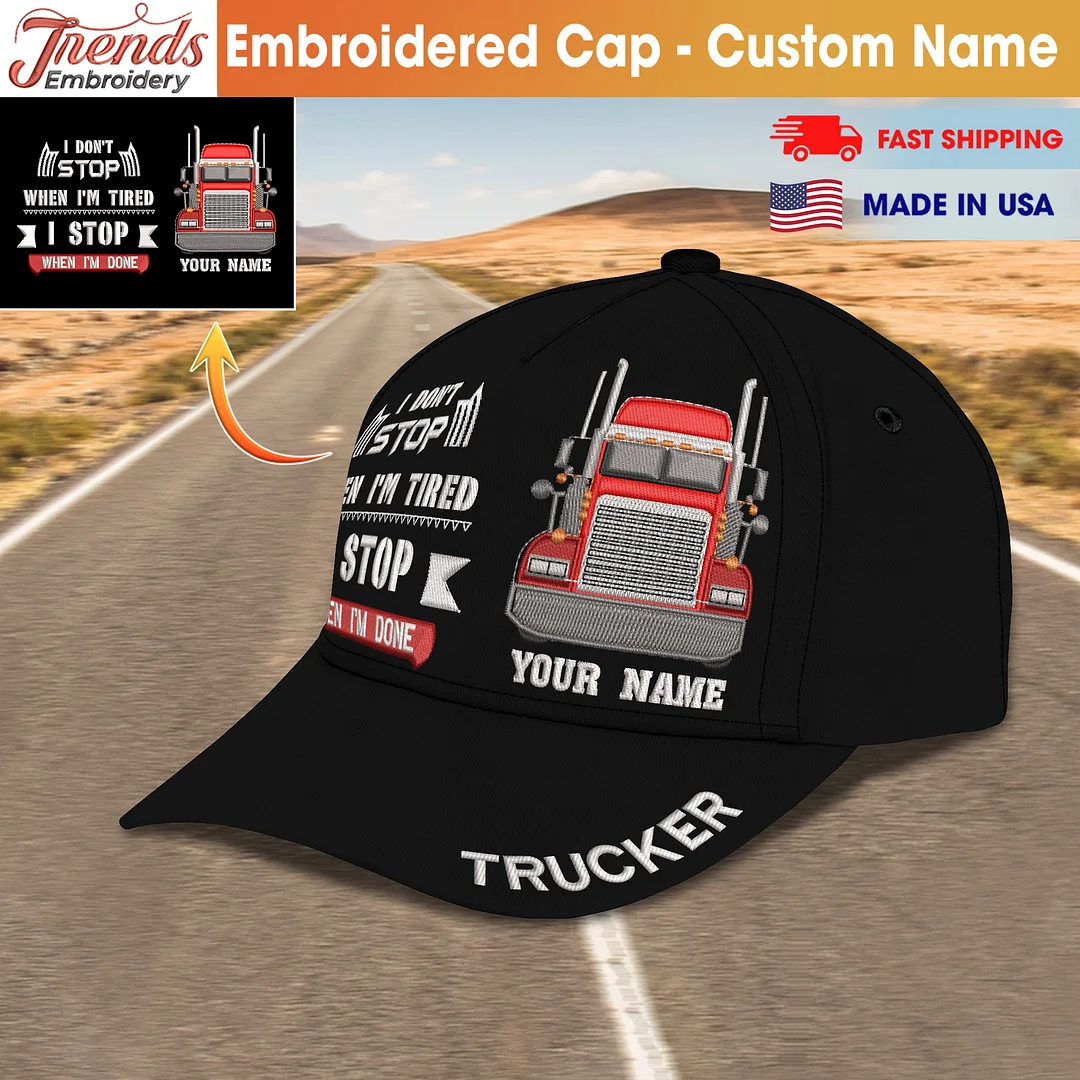 Customized Embroidery Cap - I'm A Trucker