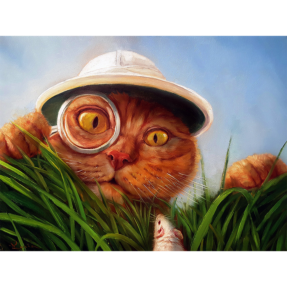 

Cat - Round Drill Diamond Painting - 40*30CM, 501 Original