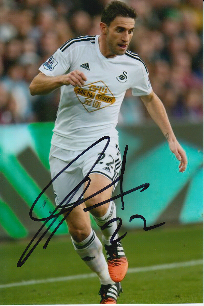 SWANSEA CITY HAND SIGNED ANGEL RANGEL 6X4 Photo Poster painting 2.