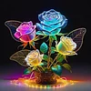 Luminous Roses-Full Round Diamond Painting
