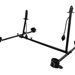 pornhint Pornhint Floor pillory with 2 inflatable latex, handcuffs and ankle cuffs BDSM bondage