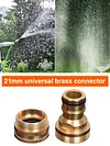 2 Pcs Faucet Fitting Brass Tap Quick Connector for Garden Tubing Car Washer Pipe