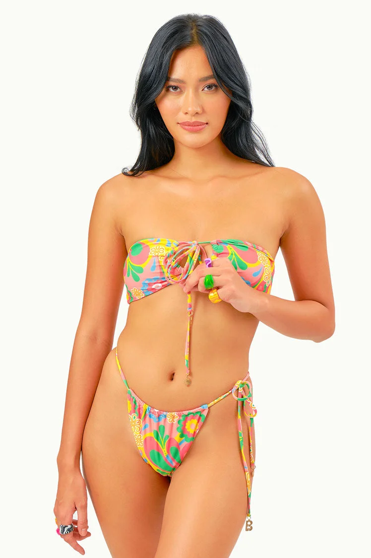 Penny Side Tie Bottoms  / Groovy Garden FINAL SALE