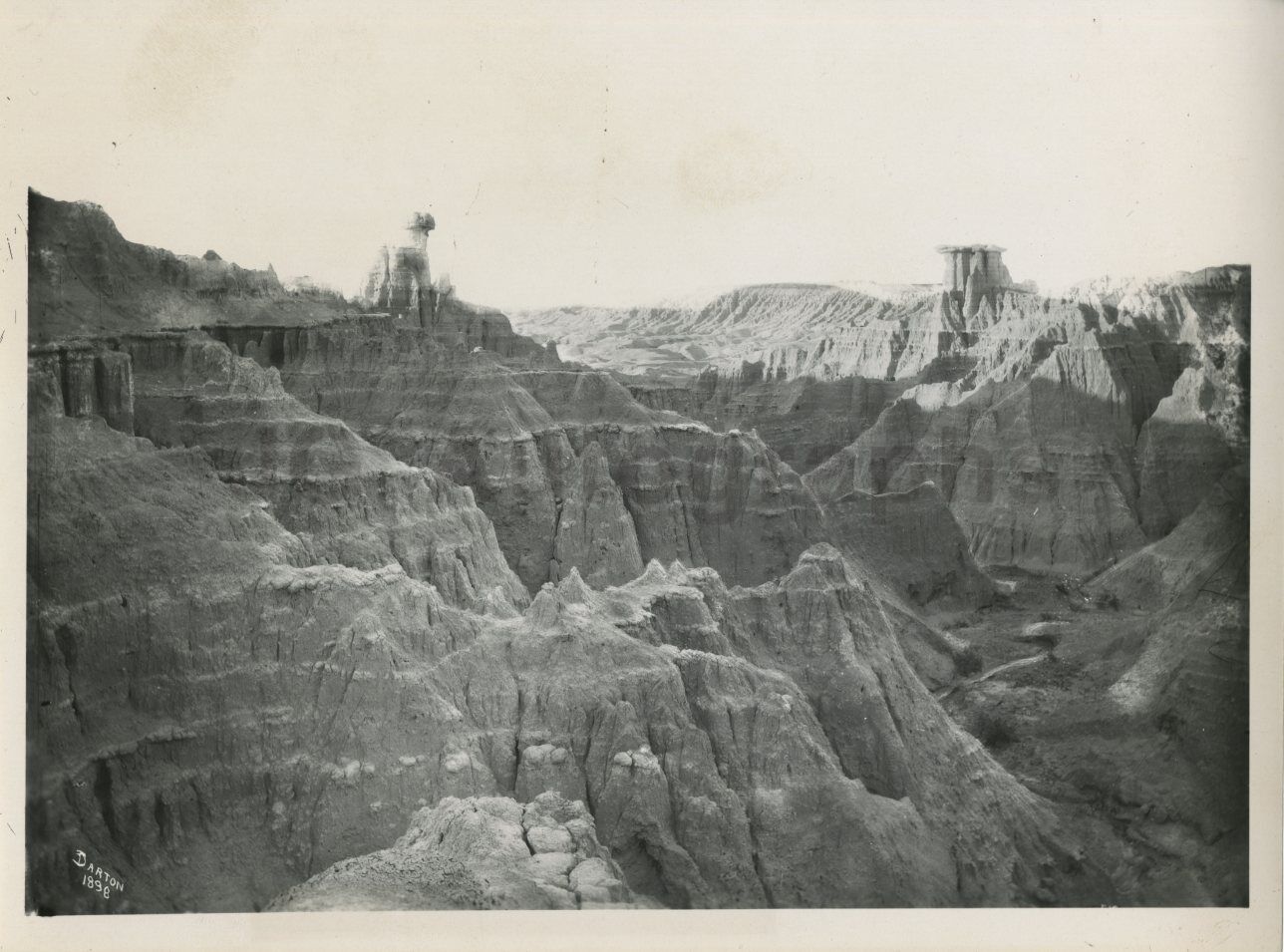 South Dakota History - Vintage Publication Photo Poster painting - Badlands National Park