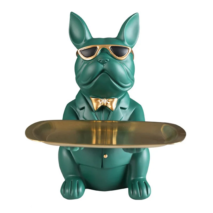 【Ornament】Home Decor Resin Ornaments-Bulldog Dog Storage gbfke