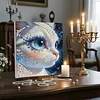 uk.everydayedeals DIY Pearl Painting With Frame - Handmade Self-Adhesive Pearls - Kitten(30*30cm)