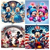 Disney mickey minnie-peinture diamant rond-30*30cm
