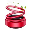 Solar Powered Aroma Diffuser Rotating Suspension Double Ring Car Perfume for Car