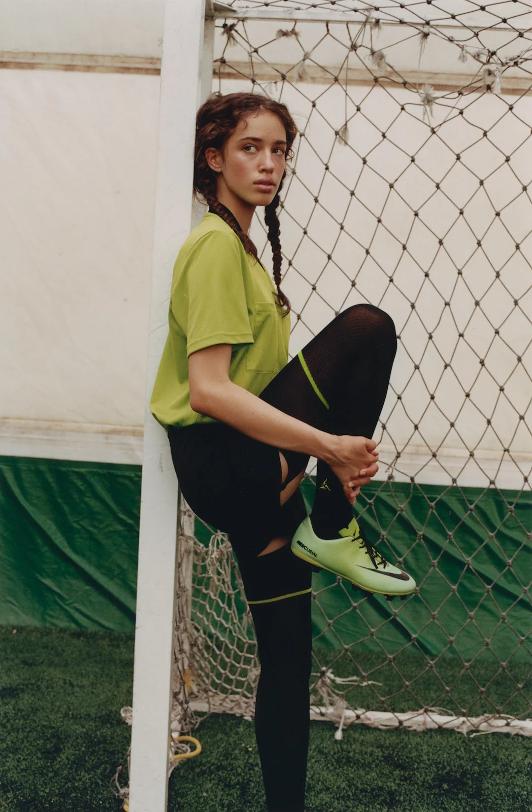 Rib Black Acid stockings