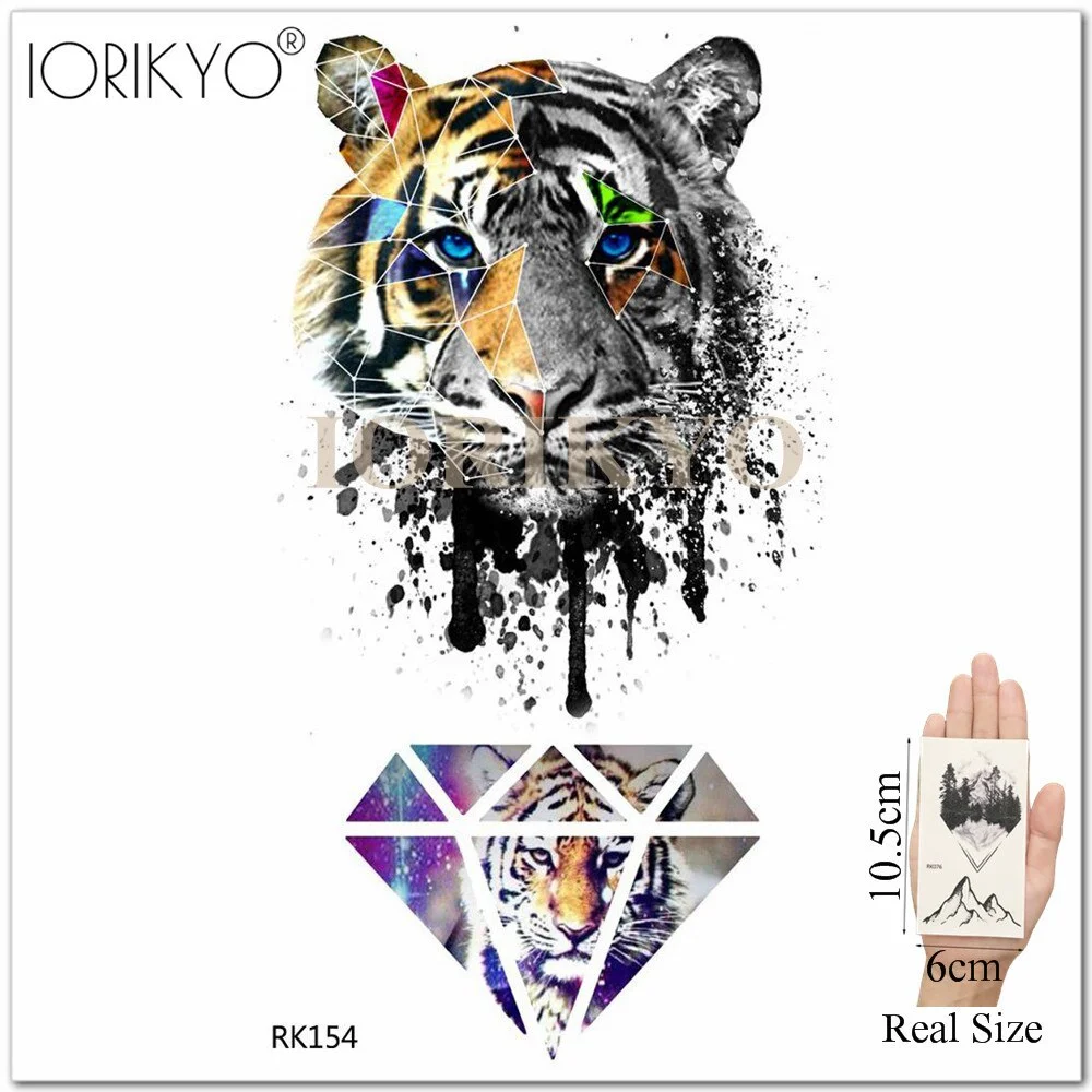 New Black Hummingbird Temporary Tattoo Stickers Women Arm Pencil Sketch Waterproof Tatoos Girls Forearm Birds Fake Tattoo Flower