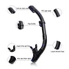 Anti-Fog Goggles Diving Mask Snorkeling Breath Tube Set for Adult (Black M)
