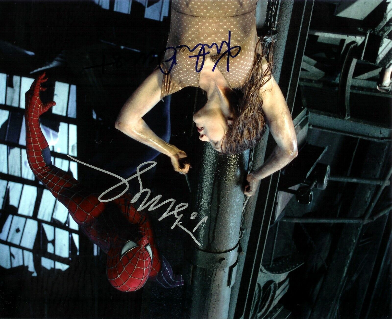 SPIDERMAN - KIRSTEN DUNST & TOBEY MAGUIRE AUTOGRAPH SIGNED PP Photo Poster painting POSTER