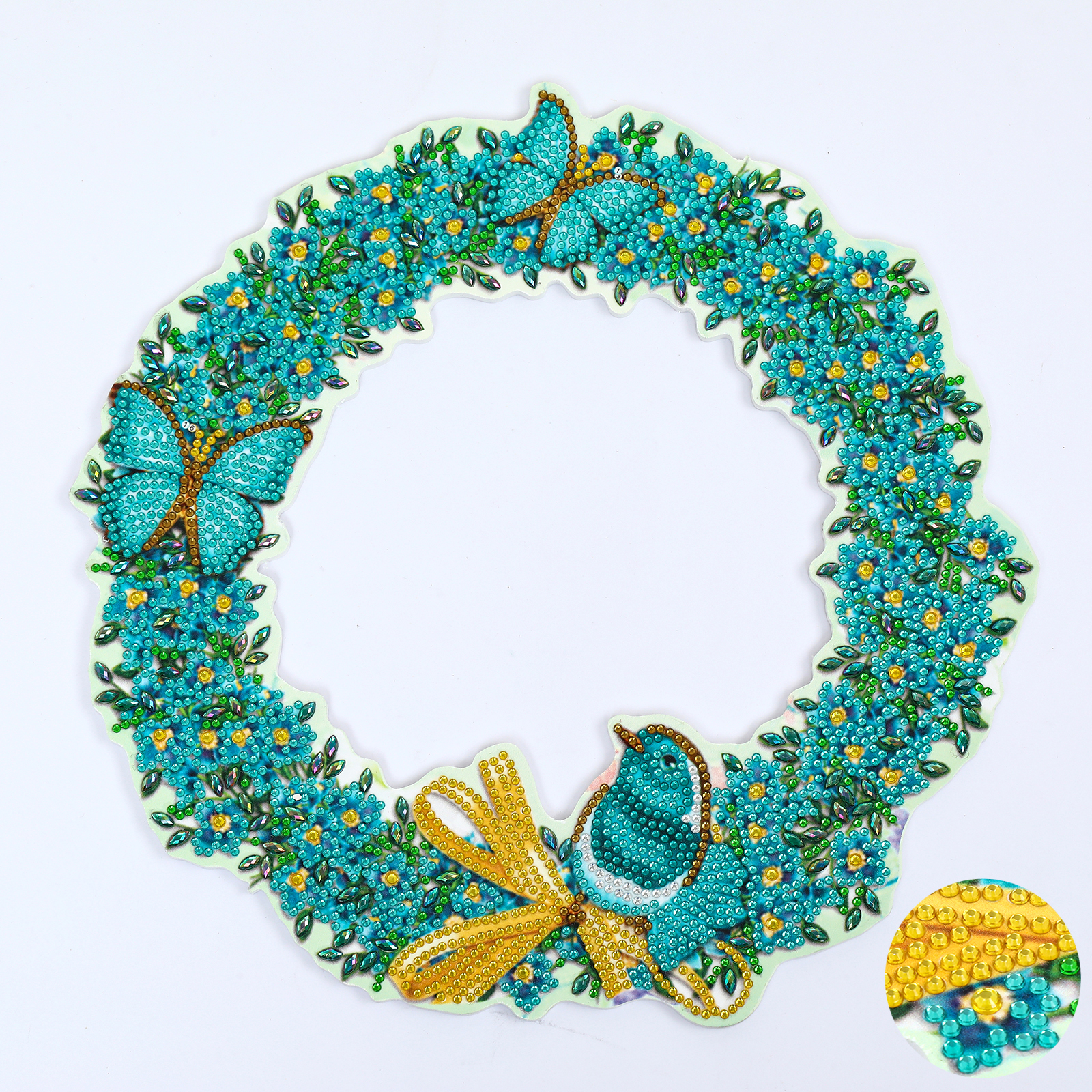 

Green Bird Wreath - 5D DIY Craft Decoration - 30*30CM, 501 Original