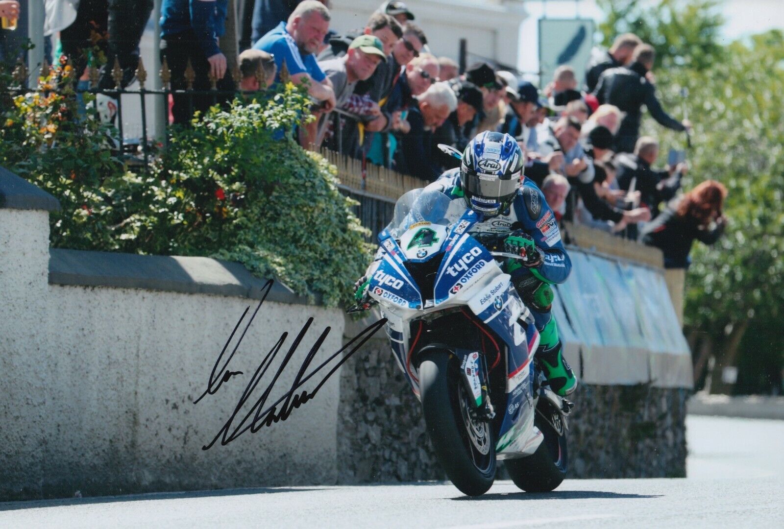 Ian Hutchinson Hand Signed 12x8 Photo Poster painting Isle of Man TT Autograph 1