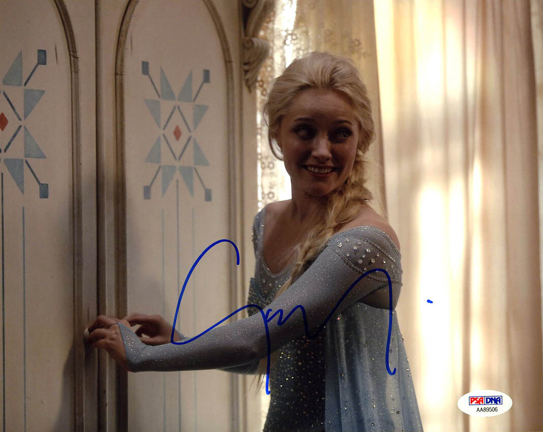 Georgina Haig SIGNED 8x10 Photo Poster painting Elsa Once Upon A Time Frozen PSA/DNA AUTOGRAPHED