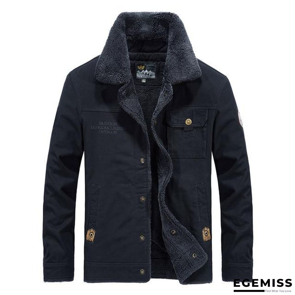 Men Brand Bomber Jacket  Autumn Winter Thick Warm Military Jacket Men Fur Collar Plus Size 6XL Fleece Coat Jaqueta Masculina | EGEMISS