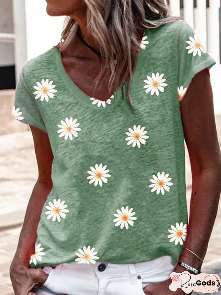 Floral Short Sleeve T-Shirt