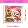 Christmas Cat - Diamond Painting - Partial Special Shaped Drill(Canvas|30*30cm)