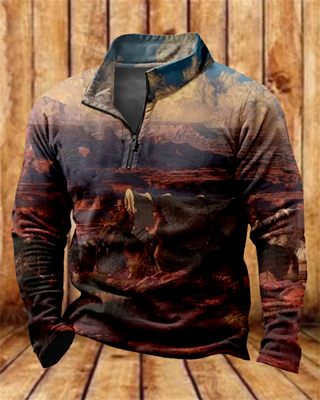 Suitmens Men's Cowboy Outdoor Life Zipper Hooded 00418
