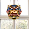 Diamond Painting Single-Sided Acrylic USA 250th Hanging Pendant Sun Catcher for Home Garden Wall Door