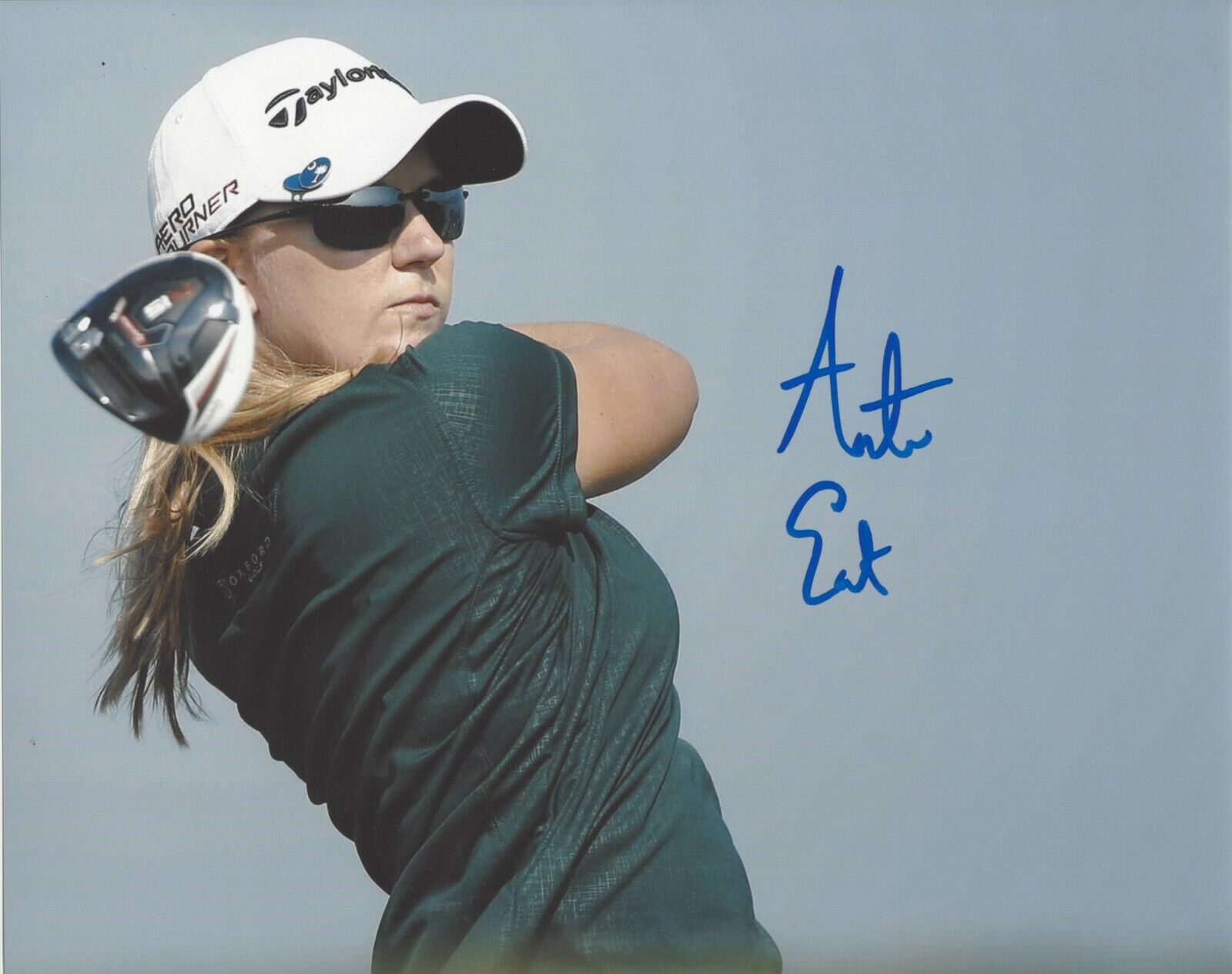 LPGA GOLFER AUSTIN ERNST HAND SIGNED 8x10 Photo Poster painting w/COA PROOF WOMEN'S GOLF