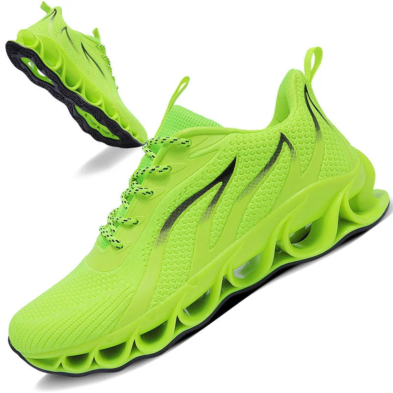 Softsfeel Women's Relieve Foot Pain Perfect Walking Shoes - Fluorescent Green