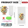 4 Pack DIY Rhinestone Drawstring Wine Gift Bags,  Diamond Painting Wine Decor Bag for Festival Gift Home Table Decor(Sunflower)
