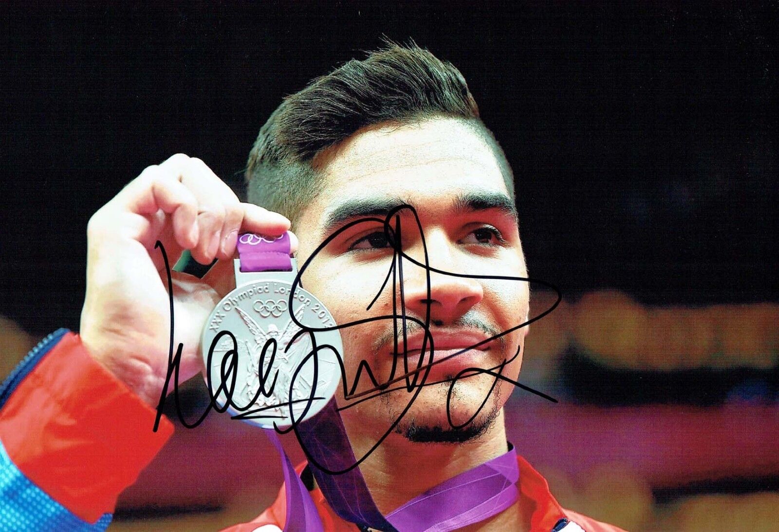 Louis SMITH Autograph Signed 12x8 Photo Poster painting 2 AFTAL COA Olympic Gymnast Medal Winner