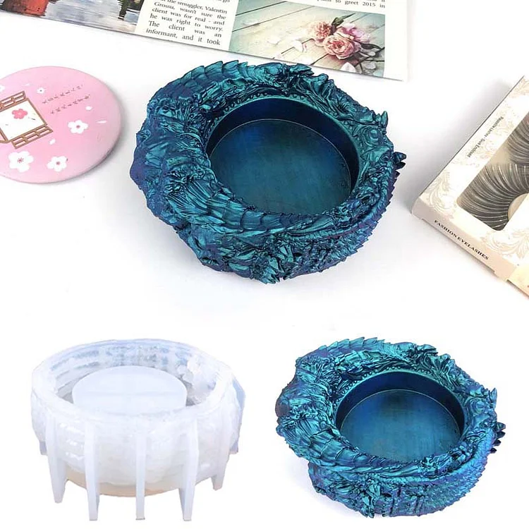 Classic Resin Ashtray Molds, 2PCS, Round+Square | CraftsPal