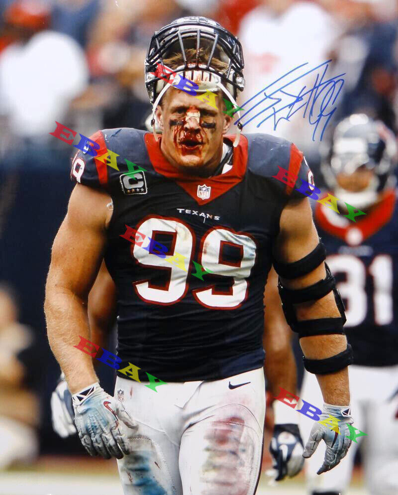 J.J. Watt Houston Texans Signed Autographed 8x10 Photo Poster painting Reprint