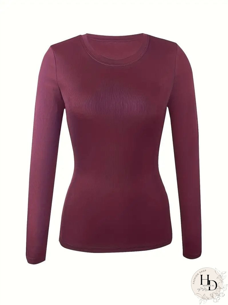 Trendy Ribbed Mock Neck Top