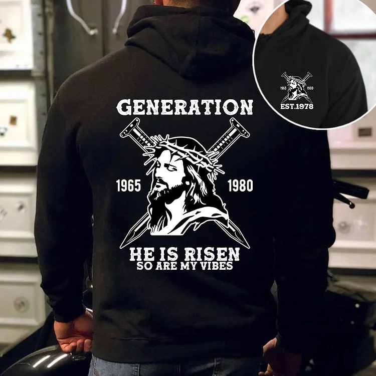 Double-Sided Generation X Custom Year T-shirt, Jesus Christian Shirt, Generation X T-Shirt