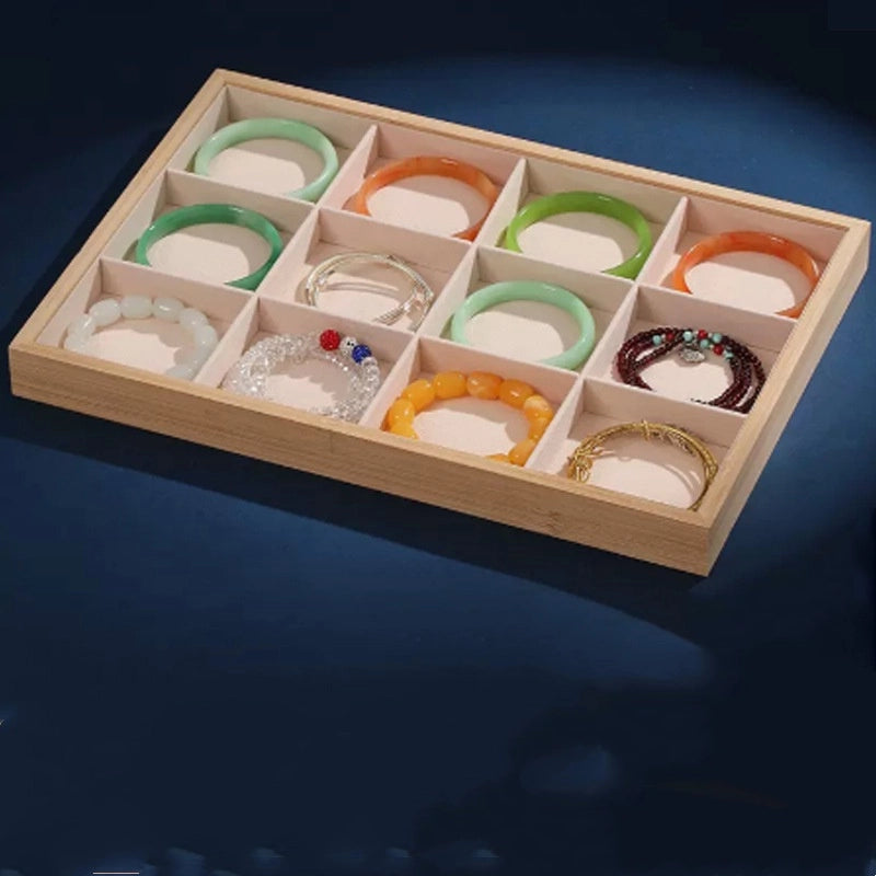 1 Piece Wood Sweet Holiday Banquet Selfie Solid Color Jewelry Boxes