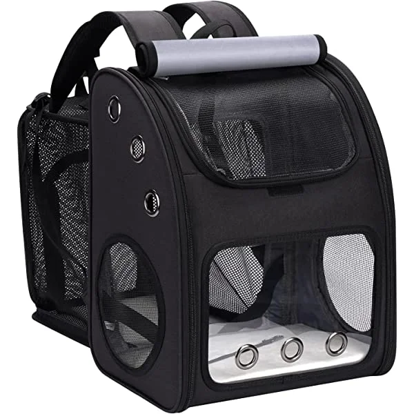Fuledpet Expandable Pet Carrier Backpack for Cats, Dogs and Small Animals, Portable Pet Travel Carrier