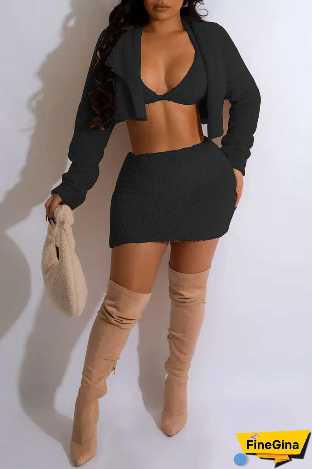 Pink Sexy Casual Solid Basic Turndown Collar Long Sleeve Two Pieces