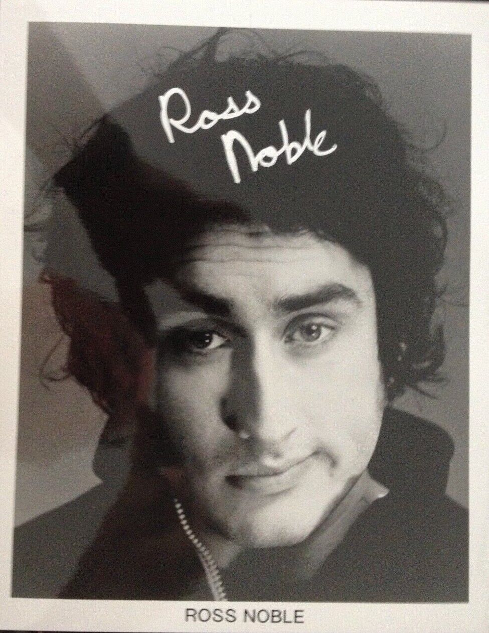 ROSS NOBLE - TOP STAND UP COMEDIAN - EXCELLENT SIGNED Photo Poster paintingGRAPH