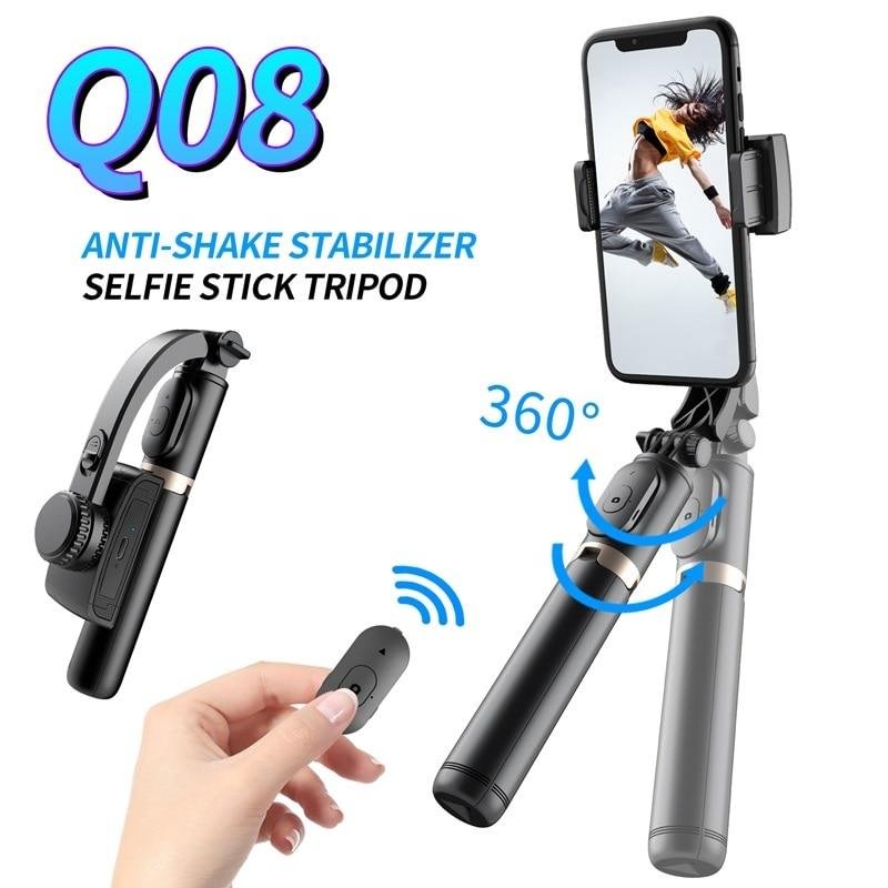 Roreta Bluetooth Shutter Handheld Gimbal Stabilizer Mobile Phone Selfie Stick Adjustable Wireless Selfie Stand For iPhone Huawei