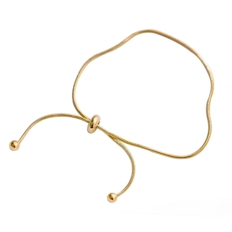 304 Stainless Steel 18K Gold Plated Minimalist Solid Color Bracelets Anklet Necklace