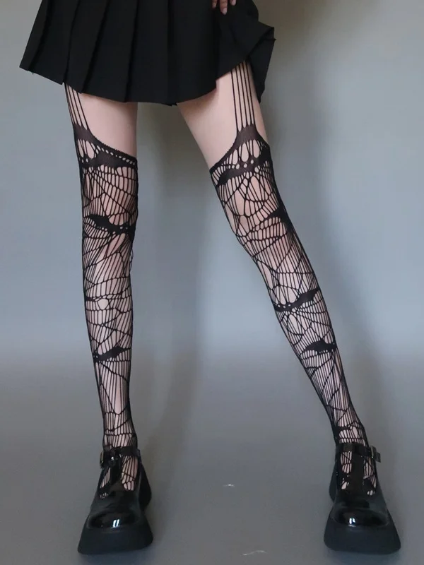 Garter Bat Pantyhose Fishnet Stockings