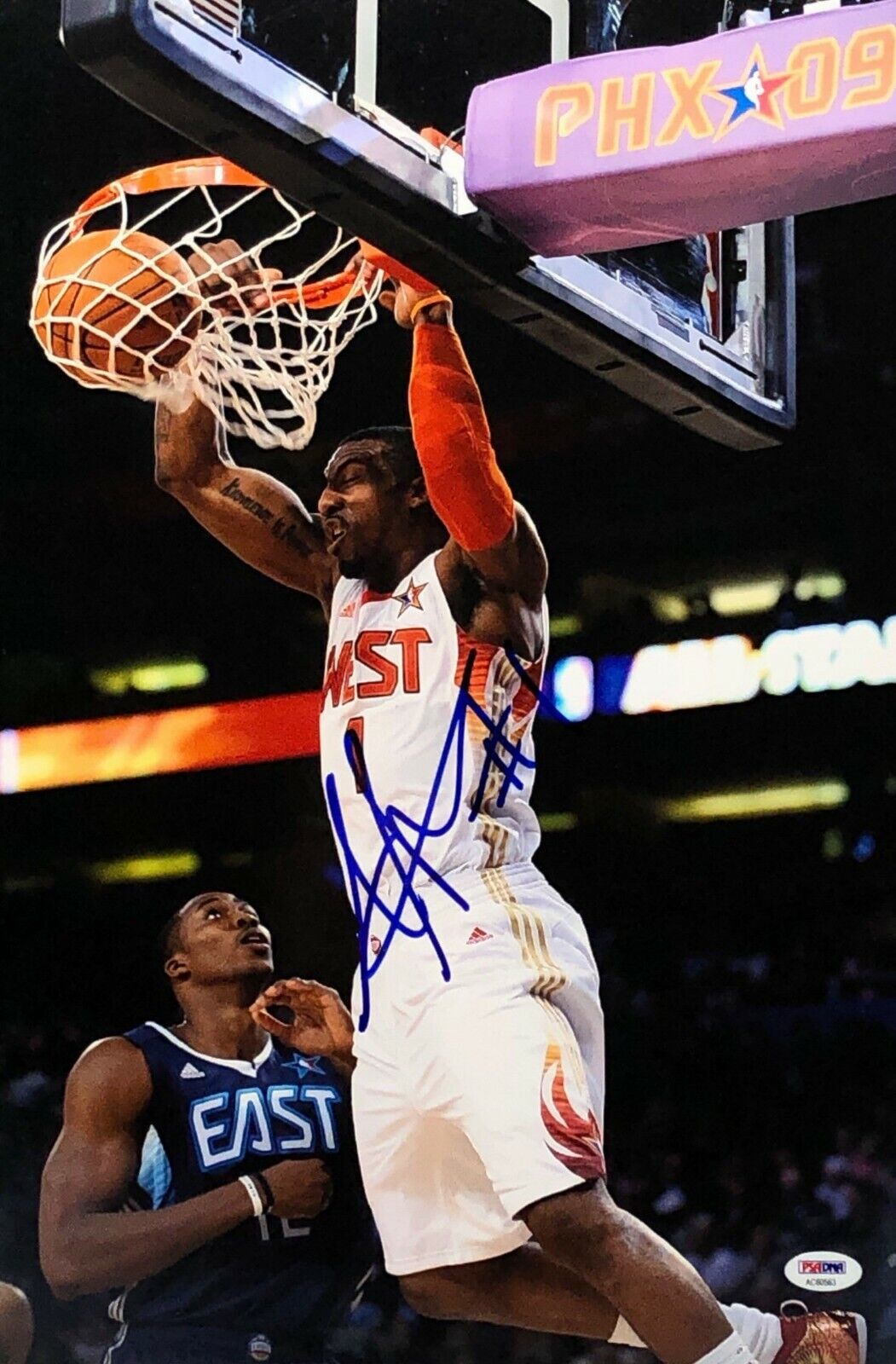 Amare Stoudemire Signed 12x18 All-Star Photo Poster painting *New York Knicks PSA AC60563