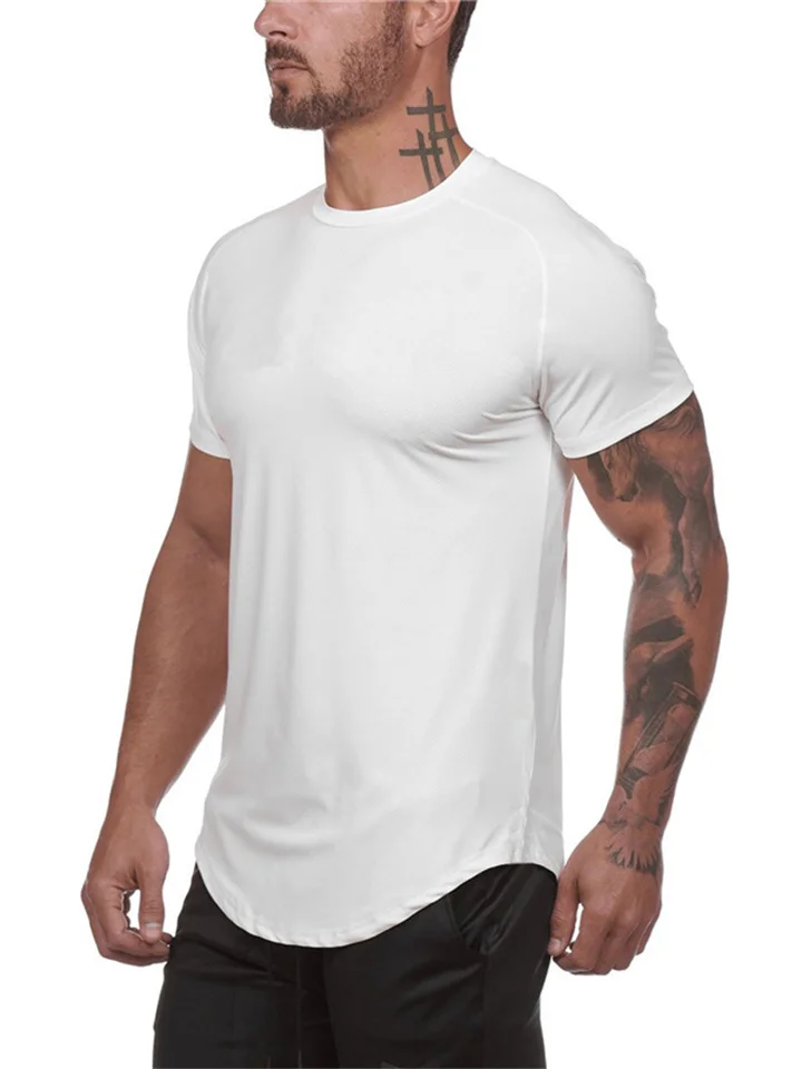 Men's T shirt Tee Letter Crew Neck Daily Vacation Short Sleeves Clothing Apparel Stylish Classic Casual / Sporty Muscle