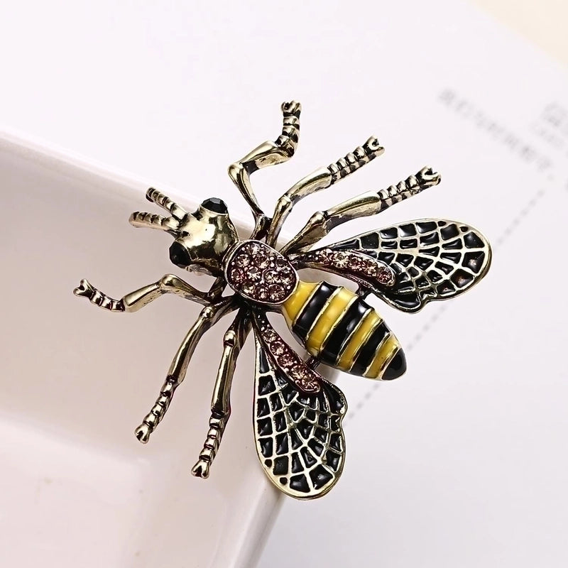 Fashion Pin Animal Alloy Plating Rhinestones Unisex Brooches