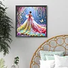 Diamond Painting -DIY Round Drill Wisteria Girl(40x40cm)