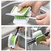 Car Seat Belt Cleaning Brush Double Sided U Type Foldable Safe Belt Washing Tool